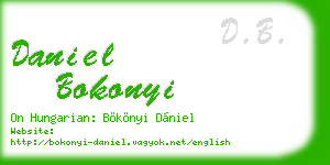 daniel bokonyi business card